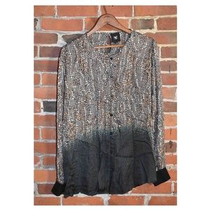 NU Denmark Funky Abstract Blouse Size M!